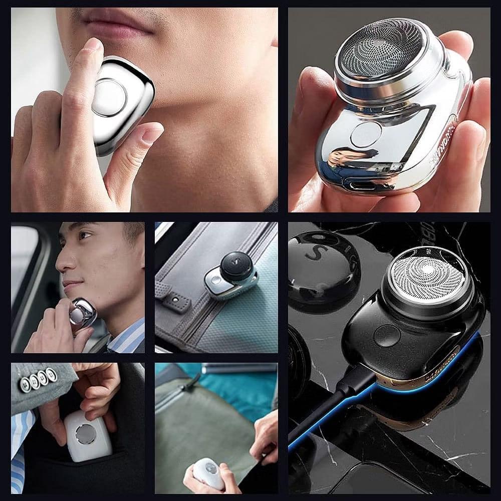 Mini Portable Electric Shaver – USB Rechargeable Pocket Razor for Men
