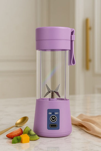 Portable USB Rechargeable Blender with LED Light – Mini Juicer for Smoothies & Shakes